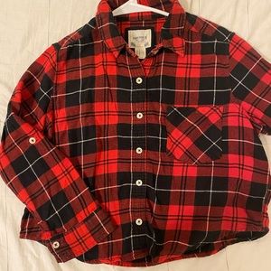 Cropped flannel shirt - great condition!